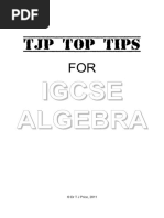 IGCSE Algebra