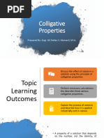 Colligative Properties