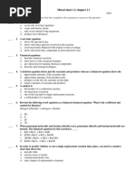 G10 Assignments Chemistry Sheet