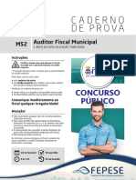 Auditor Fiscal Municipal Area de Especializacao Tributaria