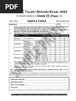 Ftre 2023 Sample Paper Class Ix p1 At+pcbm