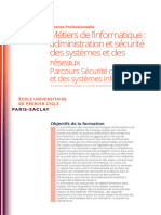 LP Métiers de L'informatique - Administration Et Sécurité Des Systèmes Et Des Réseaux