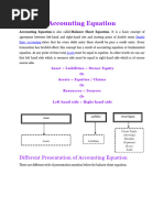 Accounting Equation