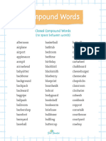 Compound Word List