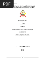 Instituto de Educación Superior Pedagógico Público Tayabamba Monografia