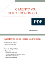 Crecimiento Vs Ciclo Económico