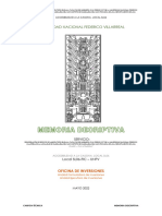 Memoria Decriptiva: Universidad Nacional Federico Villarreal