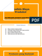 Analisis Biaya Produksi