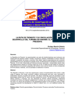 La Ruta de Tránsito Y Su Vinculación Con El Desarrollo Del Turismo en Panamá: El Pasado Y El Presente