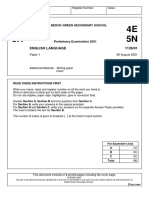 BGSS 4E5N P1 Question Booklet + Answers Prelim 2021