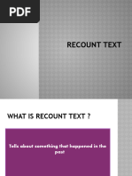 Recount Text PPT