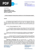 Letter For Delisting BIR