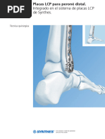 046.001.085 Placa LCP para Perone Distal