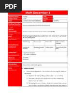 Dec 4-5 Plans