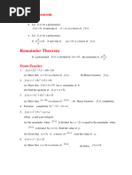 Chapter 3 Factor Theorem Remainder Theorem 1