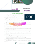 Respiration in Plants