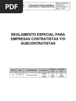 SSO-DOC-003 Reglamento Especial para Empresas Contratistas y Subcontratistas 2023