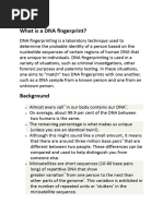 Dna Fingerprinting