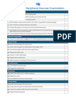 OSCE Checklist Peripheral Vascular Examination