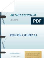 Articles of Rizal