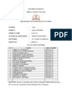 Assignment Legal Method