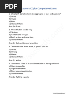 Indian Constitution MCQ (Sscstudy - Com)