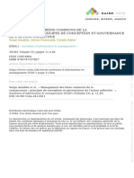 Management Des Biens Communs de La Connaissance: Principes de Conception Et Gouvernance de L'Action Collective