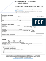 Formulaire Dinscription A Lacademie Michel Hidalgo