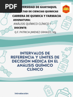 4 Intervalos de Referencia y Límites de Decisión Médica en El Análisis Químico Clínico