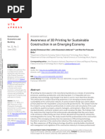 3D Printing For Sustaianable Construction