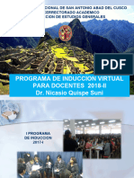 1 - Programa de Induccion Virtual Docentes 2018-II