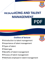 Resourcing and Talent Management