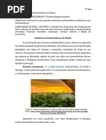 PLANO DE AULA - Domínios Morfoclimáticos Do Brasil