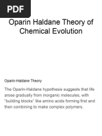 Oparin Haldane Theory