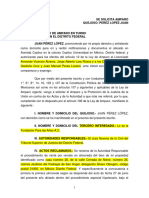 Ejemplo de Amparo Indirecto Remate de Bienes