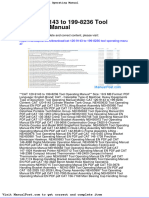 Cat 120 9143 To 199 8236 Tool Operating Manual