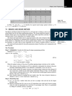 7.6 Branch and Bound Method: C 1 1 0 0 0 Basic Variables Basic Basic Variables X X S S S Coefficient Variables Values