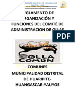 Acta de Junta Directiva OLLA COMUN-HUARIPITE