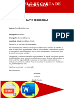 Modelo Carta de Rescisao