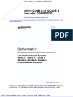 Daewoo Forklift G20e 3 To Gc30e 3 Electric Schematic Sb4060e00