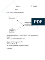 Statistics 512 Notes I D. Small