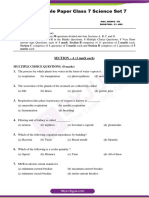 CBSE Sample Paper Class 7 Science Set 7