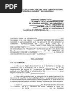 Contrato para Licitaciones Públicas