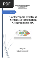 Cartographie Assistée Et Système D'information Géographique SIG