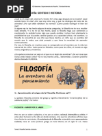 Tema 1. Filosofía. Sentido e Historia