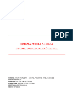 Informe Sistema Puestas A Tierra Soldaduras