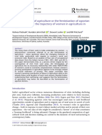 The Feminization of Agriculture or The Feminization of Agrarian Distress? Tracking The Trajectory of Women in Agriculture in India