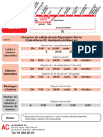 Vía Complutense Centro: Horarios de Salida Desde Espartales Norte