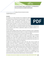 Intervenciones Clinicas e Institucionales Sobre La Maternidad y La Externacion