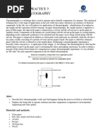 Practice 3 Chromatography